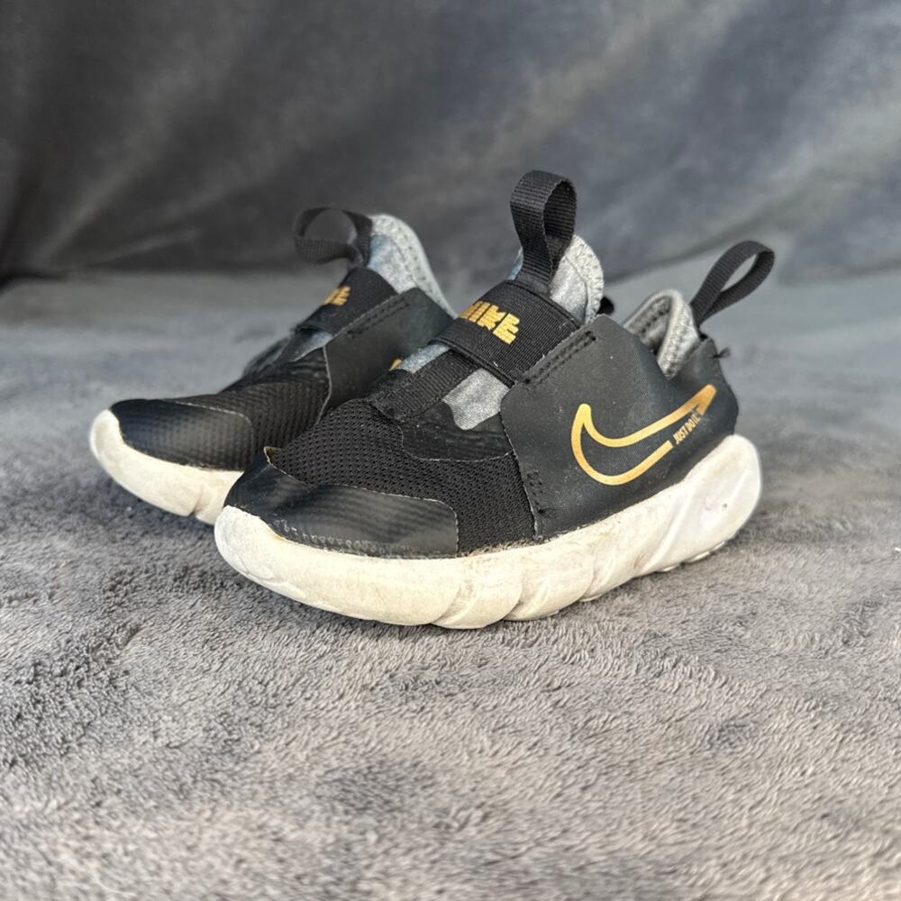 Nike Toddler Shoes DJ6039-007 Size 7C Shoe Black Gold-SS